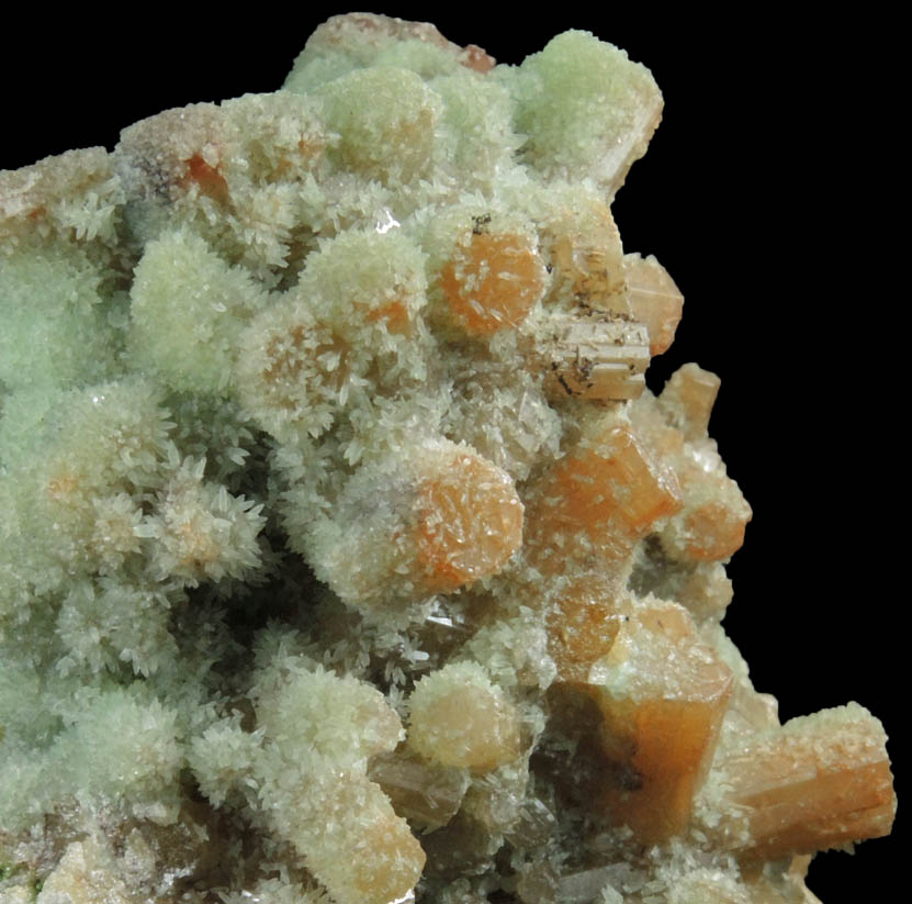 Mimetite and Smithsonite from Tsumeb Mine, Otavi-Bergland District, Oshikoto, Namibia