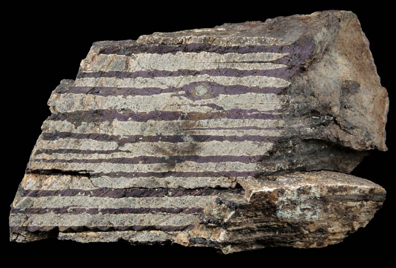 Graftonite and Heterosite (banded formation) from Palermo Mine, North Groton Pegmatite District, Grafton County, New Hampshire