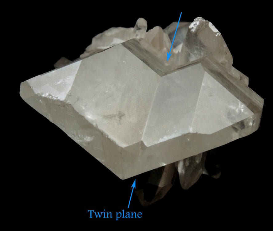 Quartz (Brazil Twin, combination of left-hand and right-hand crystals) from Himalaya Mountains, India