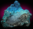 Cornetite, Malachite, Chrysocolla over Hematite from L'Etoile du Congo Mine, Lubumbashi, Katanga (Shaba) Province, Democratic Republic of the Congo (Type Locality for Cornetite)