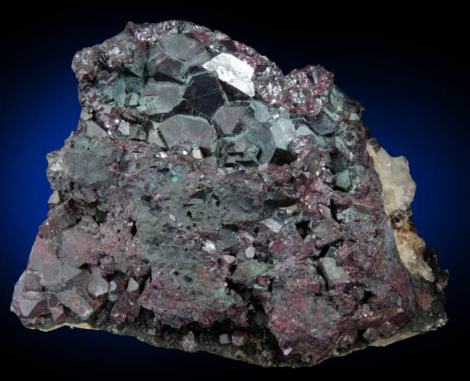 Cuprite on Quartz from Cornwall, England