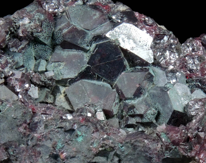 Cuprite on Quartz from Cornwall, England