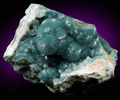 Wavellite (blue) from Dug Hill, near Avant, Garland County, Arkansas