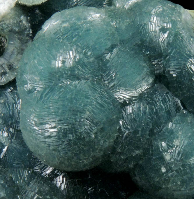 Wavellite (blue) from Dug Hill, near Avant, Garland County, Arkansas