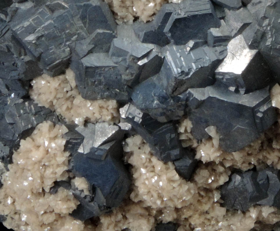 Galena with Dolomite from Harz Mountains (Neudorf?), Sachsen-Anhalt, Germany