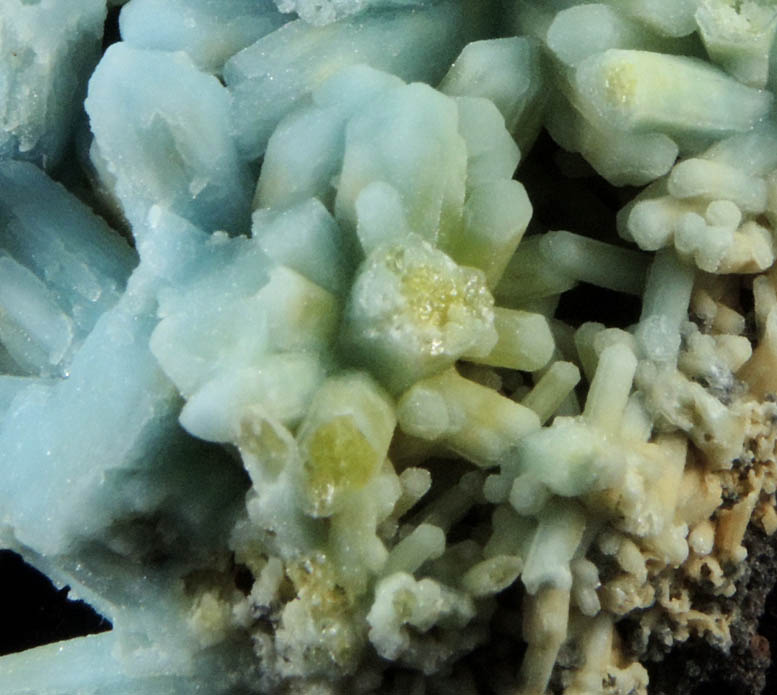 Plumbogummite pseudomorphs after Pyromorphite from Laohu Hill, Guilin, Guangxi Zhuang, China