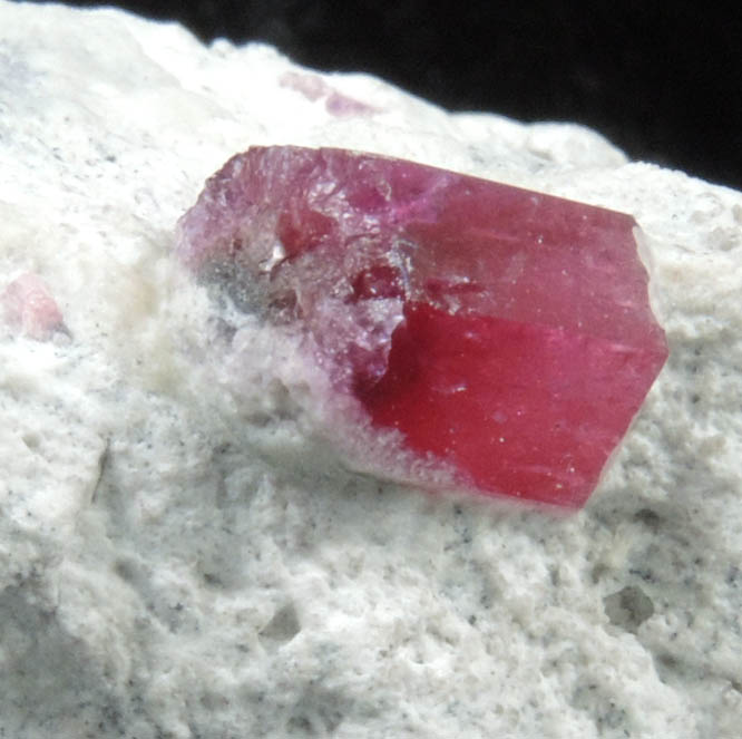 Beryl var. Bixbite (Red Beryl) from Rex Harris' Ruby Violet claim, 1 km north of Bumblebee Mountain, Wah Wah Mountains, Beaver County, Utah