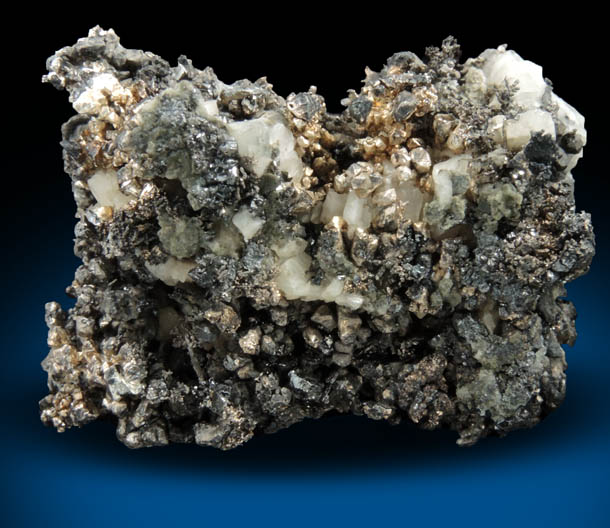 Silver with Calcite from Andres del Rio District, Batopilas, Chihuahua, Mexico