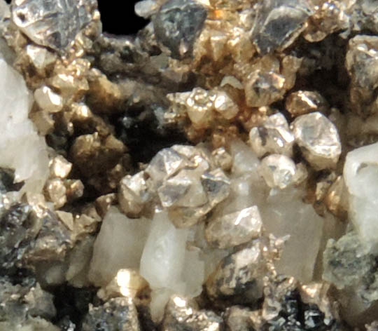 Silver with Calcite from Andres del Rio District, Batopilas, Chihuahua, Mexico