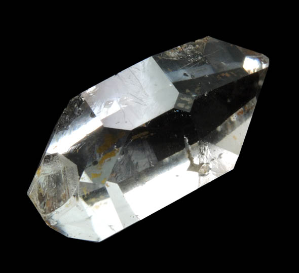 Quartz var. Herkimer Diamond with rare S-faces from Middleville, Herkimer County, New York