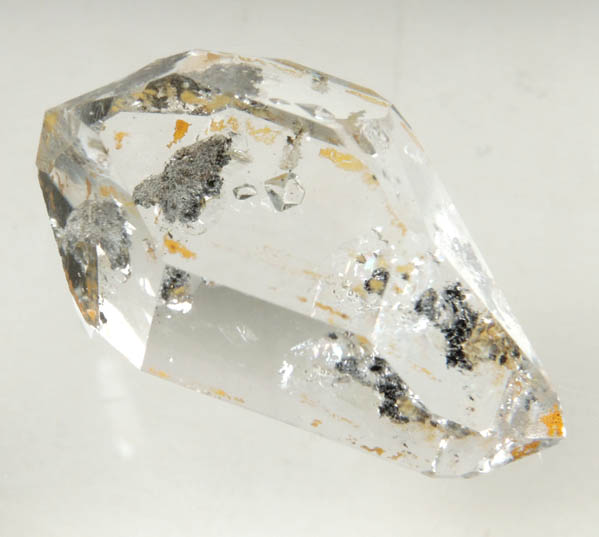 Quartz var. Herkimer Diamond with rare S-faces from Middleville, Herkimer County, New York