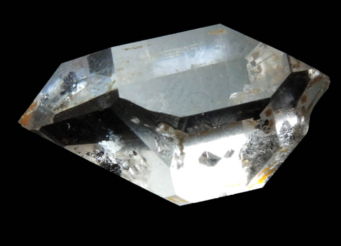 Quartz var. Herkimer Diamond with rare S-faces from Middleville, Herkimer County, New York