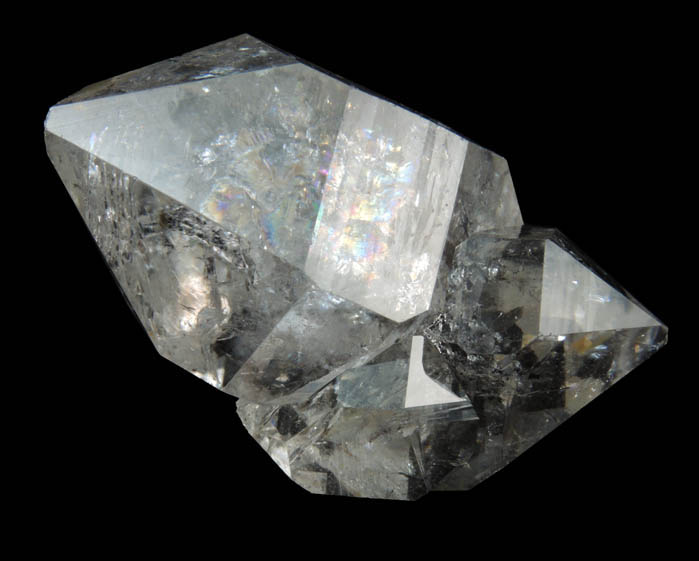 Quartz var. Herkimer Diamond from Middleville, Herkimer County, New York