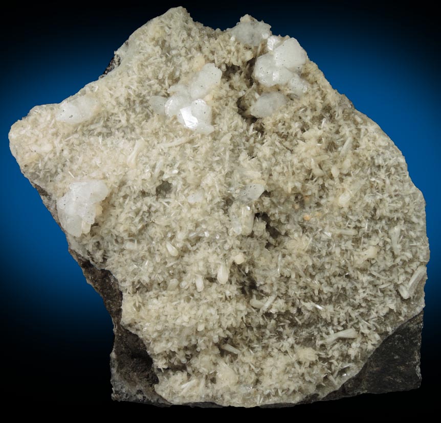 Apophyllite on Stilbite with Pyrite from Laurel Hill (Snake Hill) Quarry, Secaucus, Hudson County, New Jersey