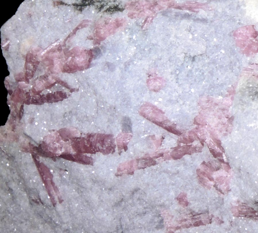 Elbaite var. Rubellite Tourmaline in Lepidolite from Stewart Mine, Pala District, San Diego County, California