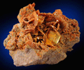 Vanadinite pseudomorph after Wulfenite from Rowley Mine, 20 km northwest of Theba, Painted Rock Mountains, Maricopa County, Arizona