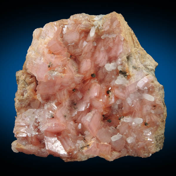 Rhodochrosite, Quartz, Pyrite from Lexington Mine, Butte District, Summit Valley, Silver Bow County, Montana