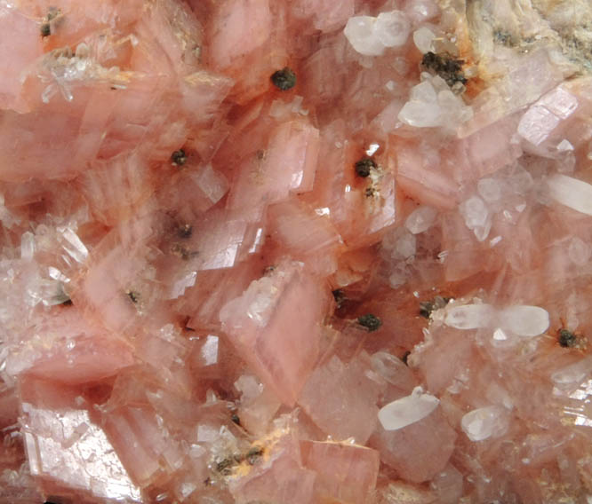 Rhodochrosite, Quartz, Pyrite from Lexington Mine, Butte District, Summit Valley, Silver Bow County, Montana