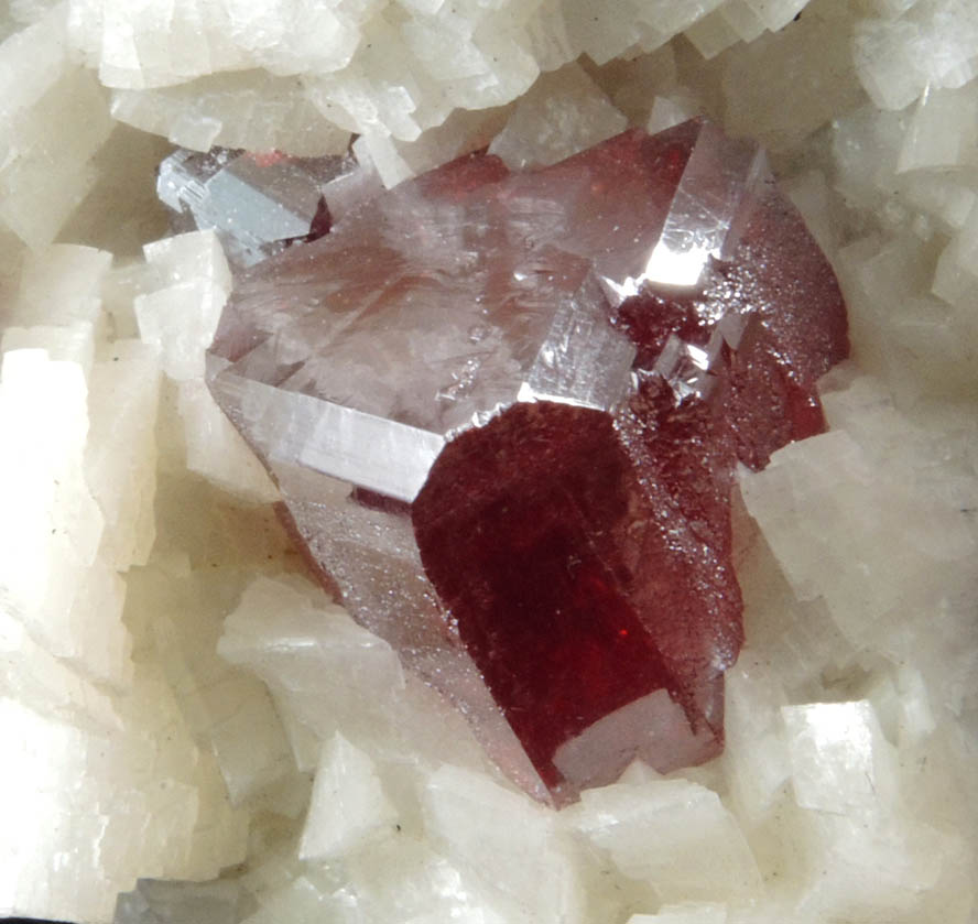 Cinnabar on Dolomite from Tongren, Guizhou, China