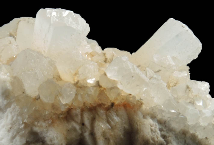 Calcite on Barite from St. Andreasberg District, 25 km SE of Clausthal-Zellerfeld, Harz Mountains, Lower Saxony, Germany
