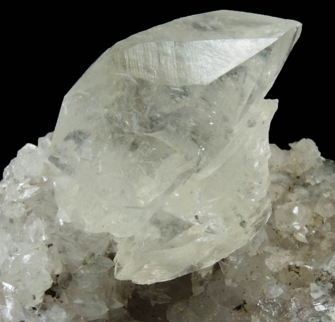 Calcite and Quartz from Prospect Park Quarry, Prospect Park, Passaic County, New Jersey