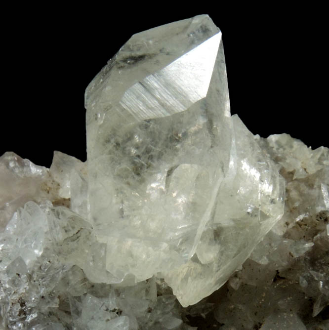 Calcite and Quartz from Prospect Park Quarry, Prospect Park, Passaic County, New Jersey