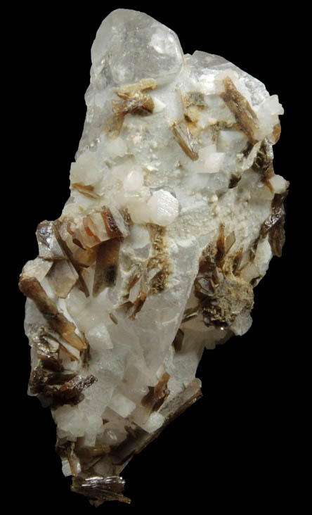 Wardite and Eosphorite on Quartz from Lavra da Ilha, Taquaral, Jequitinhonha River, Minas Gerais, Brazil