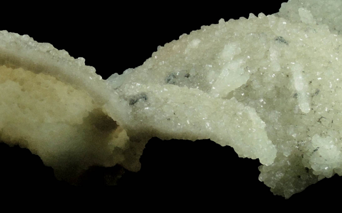 Prehnite pseudomorphs after Pectolite from Prospect Park Quarry, Prospect Park, Passaic County, New Jersey