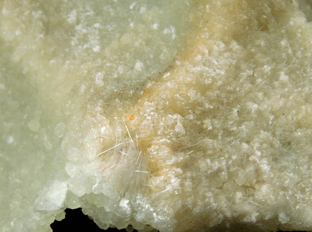 Prehnite pseudomorphs after Pectolite from Prospect Park Quarry, Prospect Park, Passaic County, New Jersey