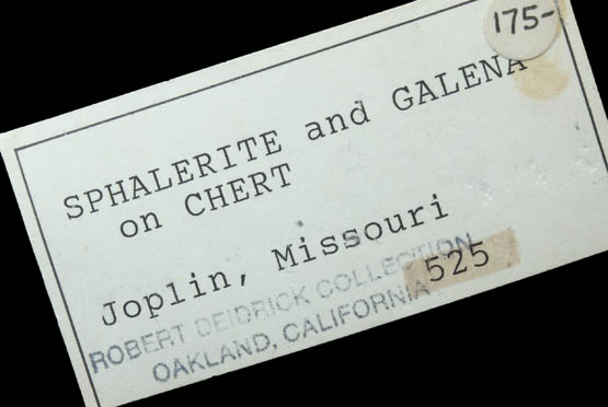 Sphalerite and Galena from Tri-State Lead-Zinc Mining District, near Joplin, Jasper County, Missouri