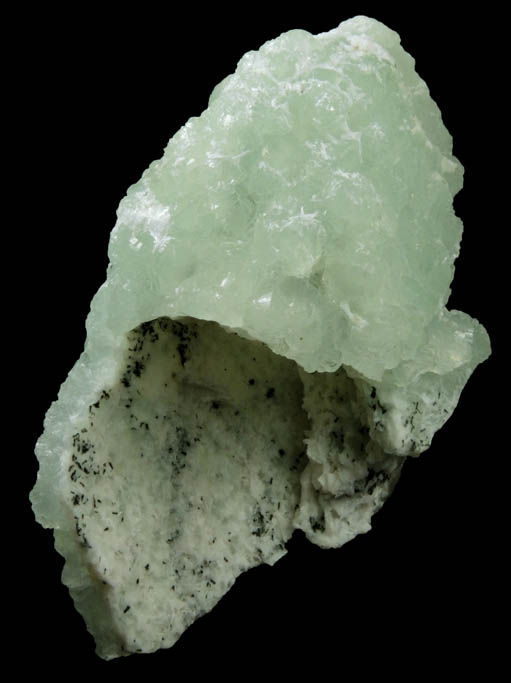 Prehnite pseudomorphs after Anhydrite with Laumontite from Upper New Street Quarry, Paterson, Passaic County, New Jersey