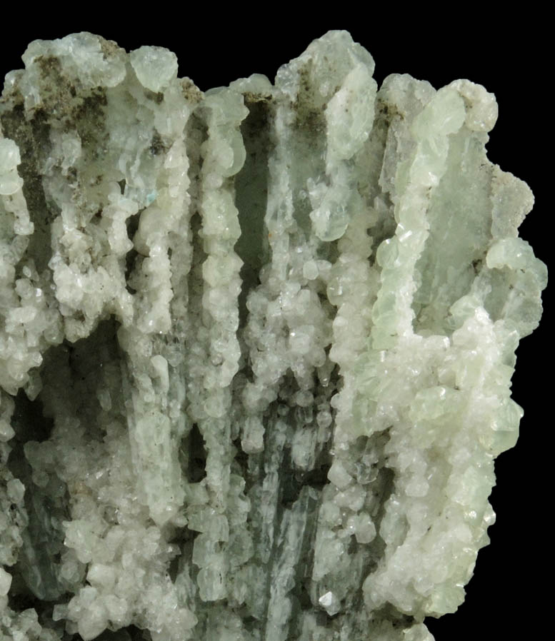 Prehnite pseudomorph after Anhydrite with minor Calcite from Prospect Park Quarry, Prospect Park, Passaic County, New Jersey