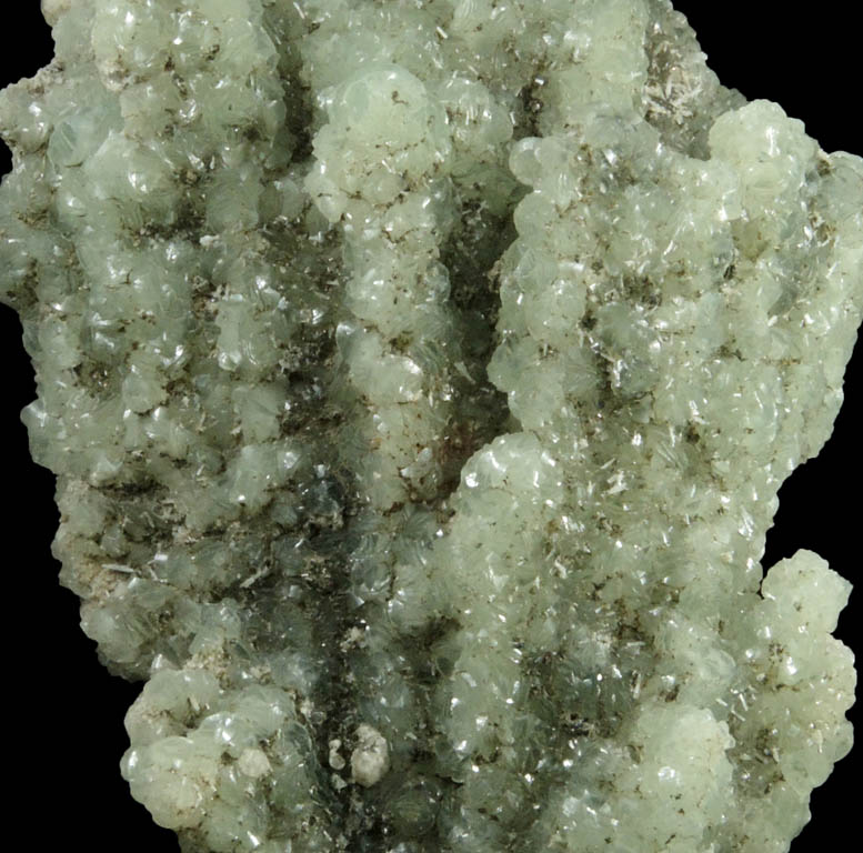 Prehnite pseudomorph after Anhydrite with minor Calcite from Prospect Park Quarry, Prospect Park, Passaic County, New Jersey