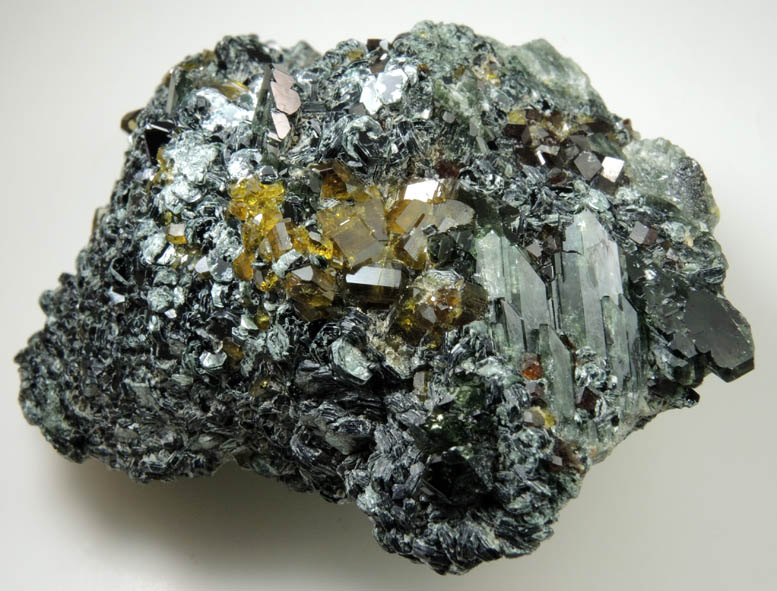 Epidote, Diopside, Grossular, Clinochlore from Marki Khel (southwest of Jalalabad), Nangarhar Province, Afghanistan