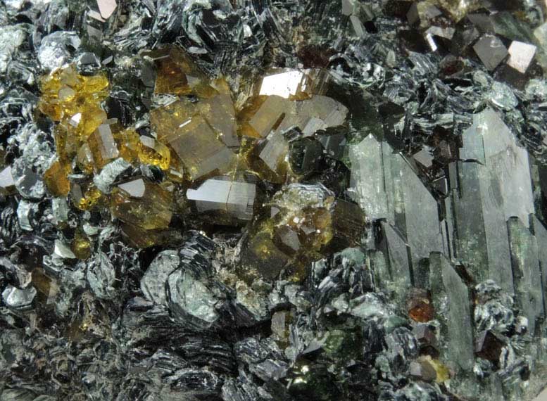 Epidote, Diopside, Grossular, Clinochlore from Marki Khel (southwest of Jalalabad), Nangarhar Province, Afghanistan