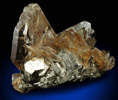 Barite on Pyrite from Quiruvilca Mine, Santiago de Chuco Province, La Libertad Department, Peru
