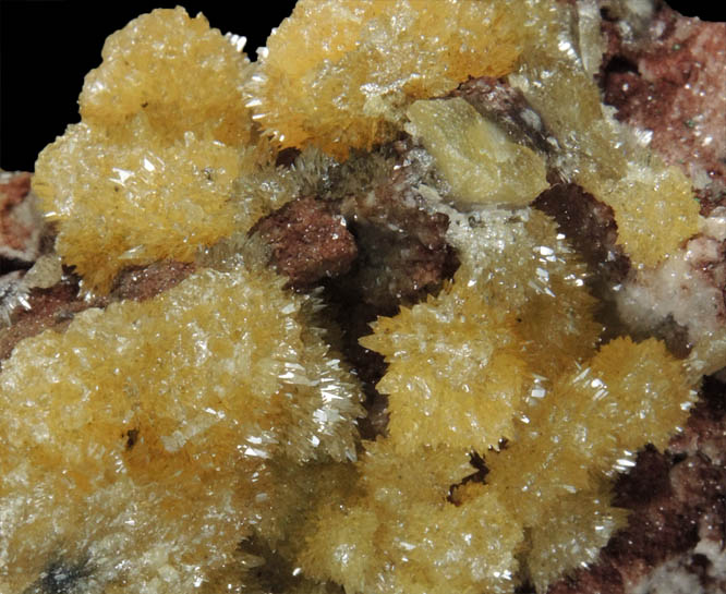 Mimetite on Dolomite from Tsumeb Mine, Otavi-Bergland District, Oshikoto, Namibia