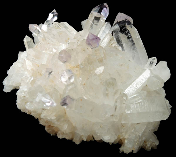 Quartz with scepter-shaped Amethyst crystals from Goboboseb Mountains, 43 km west of Brandberg Mountain, Erongo region, Namibia