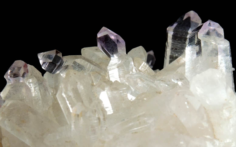 Quartz with scepter-shaped Amethyst crystals from Goboboseb Mountains, 43 km west of Brandberg Mountain, Erongo region, Namibia