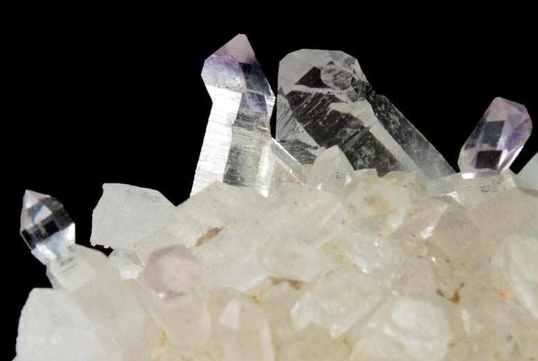 Quartz with scepter-shaped Amethyst crystals from Goboboseb Mountains, 43 km west of Brandberg Mountain, Erongo region, Namibia