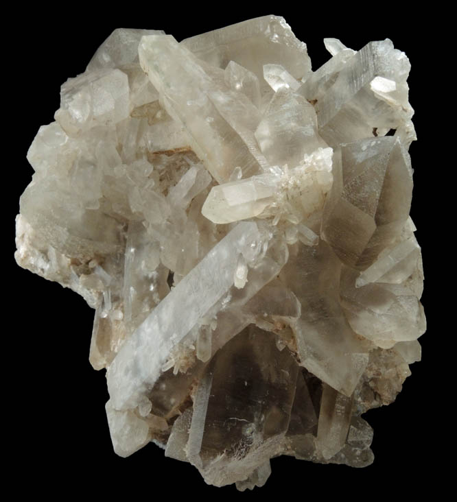 Quartz var. Smoky Quartz from Lord Hill Quarry, Stoneham, Oxford County, Maine