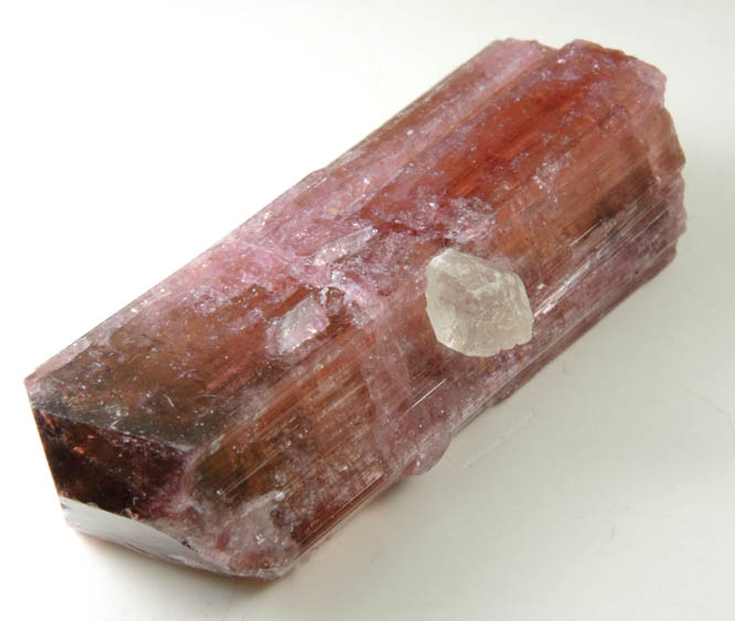 Elbaite var. Rubellite Tourmaline with Quartz from Cruzeiro Mine, Santa Maria do Suacui, Minas Gerais, Brazil