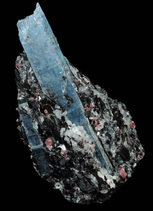 Kyanite and Almandine Garnet in Biotite-Quartz schist from Khit Ostrov, Karelia, Russia