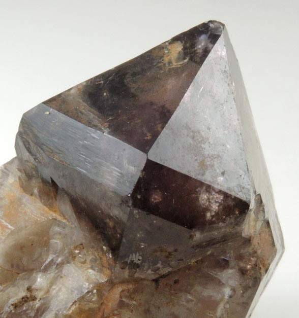 Quartz var. Smoky-Amethyst Quartz from Hurricane Mountain, Carroll County, New Hampshire