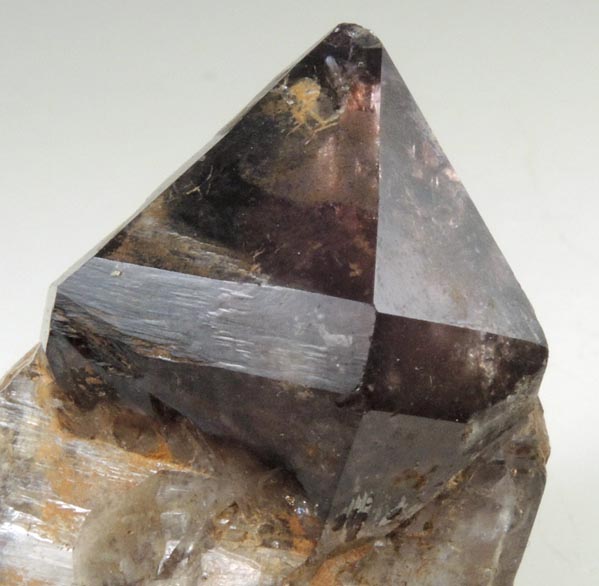 Quartz var. Smoky-Amethyst Quartz from Hurricane Mountain, Carroll County, New Hampshire