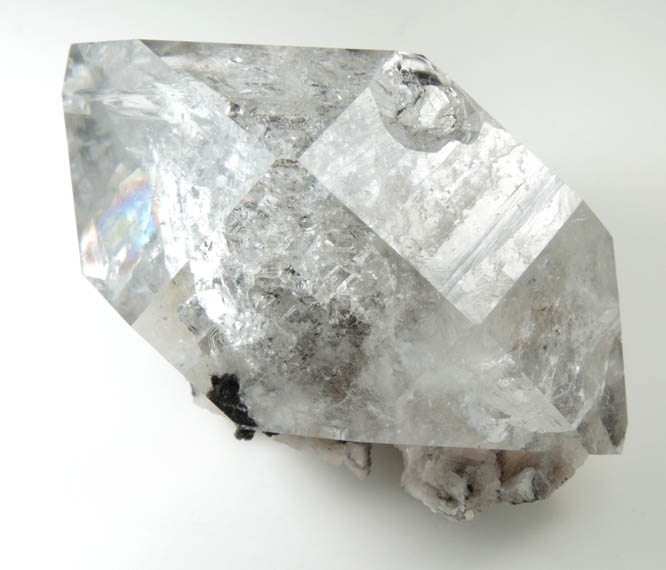 Quartz var. Herkimer Diamond with Dolomite from Eastern Rock Products Quarry (Benchmark Quarry), St. Johnsville, Montgomery County, New York