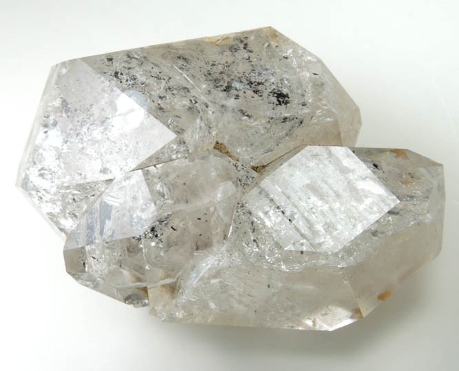 Quartz var. Herkimer Diamond with Hydrocarbon inclusions from Eastern Rock Products Quarry (Benchmark Quarry), St. Johnsville, Montgomery County, New York
