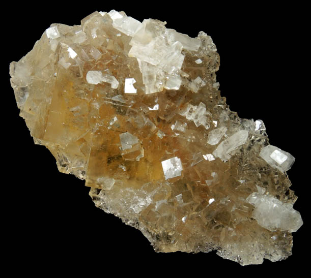 Fluorite with Barite and Calcite from Villabona District, Asturias, Spain