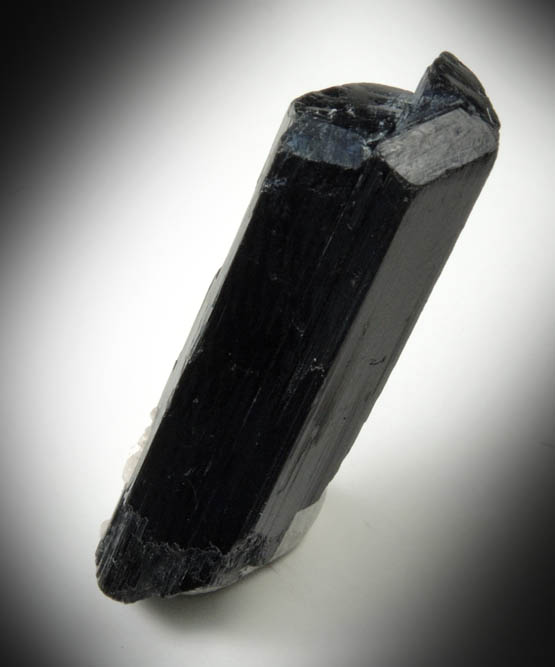 Arfvedsonite (rare terminated twinned Arfvedsonite crystal) from Hurricane Mountain, east of Intervale, Carroll County, New Hampshire