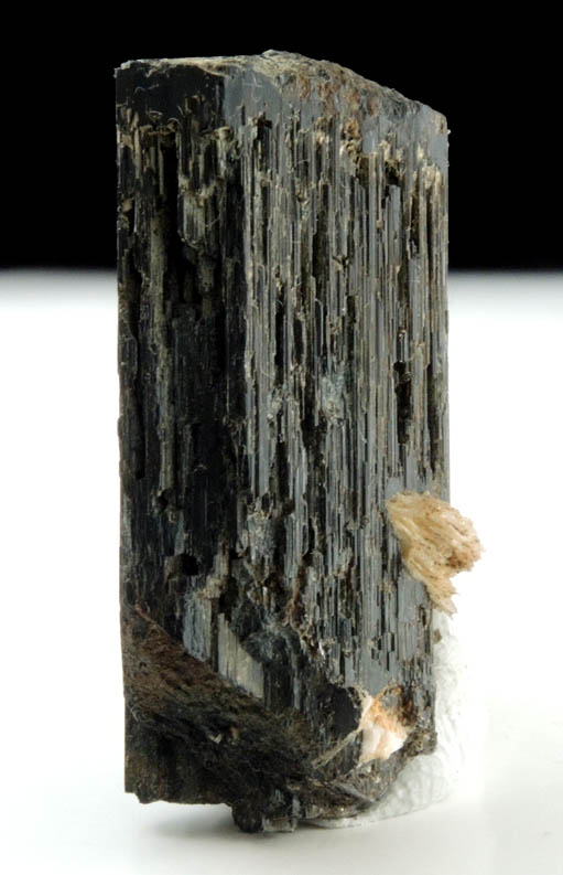 Arfvedsonite (rare terminated Arfvedsonite crystal) from Hurricane Mountain, east of Intervale, Carroll County, New Hampshire